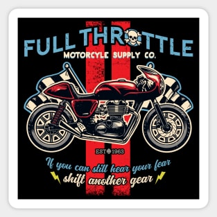 Full Throttle Motorcycle Supply Co Sticker